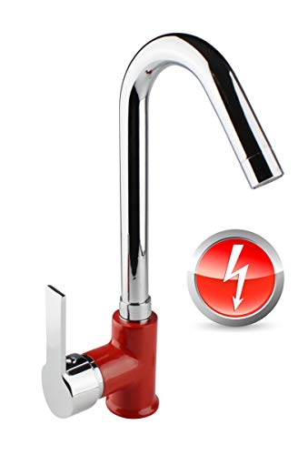 ATCO® Swan Mitigeur de lavabo à basse pression Rouge/chromé