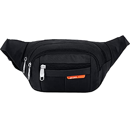 XCVCVB Bauchtasche für Damen und Herren Schwarz Stylisch Kinder Lässige Umhängetasche Geeignet Als wasserdichte Gürteltasche Reisen Sport Alle Outdoor Aktivitäten Cover