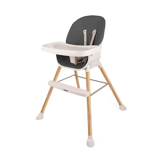 SHIMY Silla para Bebé 5 en 1 con Bandeja para Comer, Periquera con 5 Funciones Diferentes y Cinturón de Seguridad Ajustable, Silla Alta Periquera Portátil para Niños de 6 a 36 Meses, Altura Ajustable