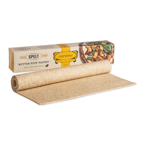 Careme Pastry Puff Pastry - Spelt Wholemeal Butter 375g (1 pack) (Frozen)