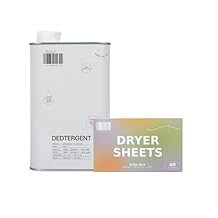 DedCool Liquid Laundry Detergent in Milk & Dryer Sheets in Xtra Milk Bundle | Luxurious Sweet Scent | Stain-Removing Formula | Softens & Freshens | Non-Toxic, Vegan