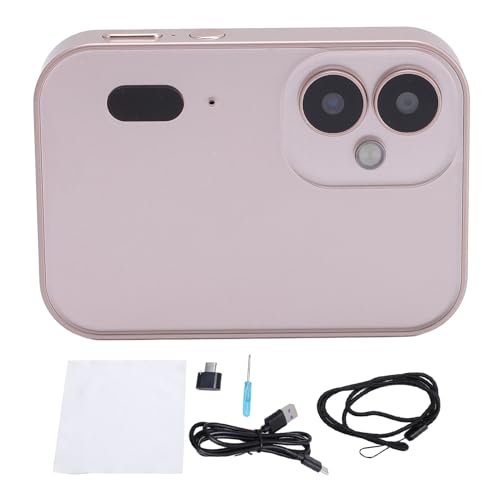 Cámara digital EBTOOLS 64MP 4K compacta portátil rosa miniatura 6