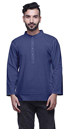 Atasi Solid Button Down Traditional Kurta for Men Short Kurta for Boys