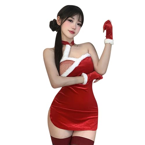 Ensemble de lingerie de Noël pour femme, cadeau sexy sous le sapin