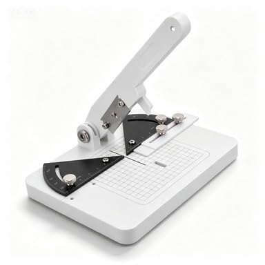 SENECESLI Manual Miter Cutter & Angle Cutting Station for Plastic & Wood, 0-45° Adjustable with Protractor, Guide & Locking Knob for Precise Cuts