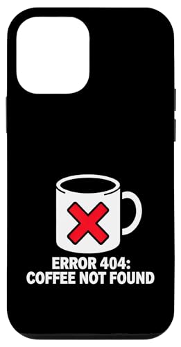 Programmer Coder Error 404 Coffee Not Found Tech �X�}�z�P�[�X iPhone 12 mini �p