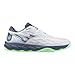 Mizuno Wave Enforce Court AC Men's Tennis Shoe, All Court Tennis Shoe, White-Vintage Indigo, US Mens 13