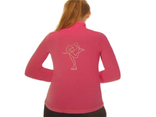 Mondor Model 24482 Polartec Rhinestone skating Jacket Super Pink Size Adult Small
