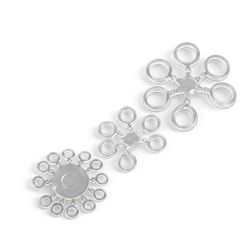 90 piezas anillas transparentes para cebo de carpa miniatura 1