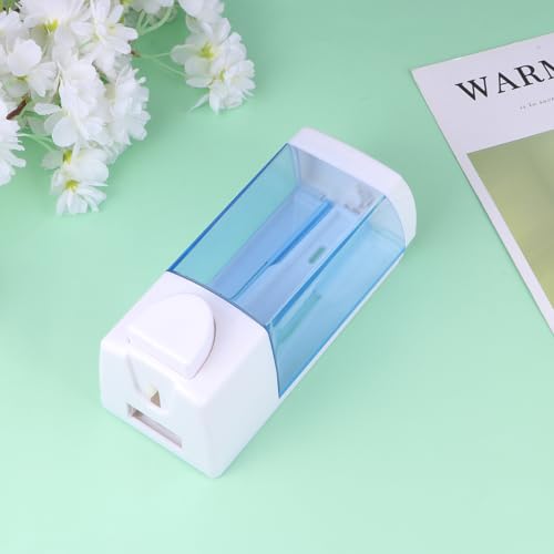 Image of iplusmile Blue Wall Mounted Liquid Soap Dispenser, 300ml Manual, Heavy Duty, Shampoo Dispenser for Bathroom Kitchen Hotel Restaurant, Shower Gel