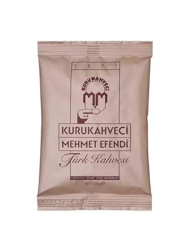 Kurukahveci Mehmet Efendi Türkischer Kaffee – 100% Arabica – extra fein gemahlen für Cezve/Ibrik – authentischer Traditionskaffee aus Istanbul – sirupartiger Körper & dichte Crema - 1 x 100 g