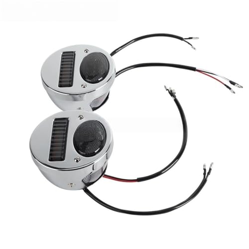Feu stop moto 12V avec support de plaque en métal noir pour Chopper