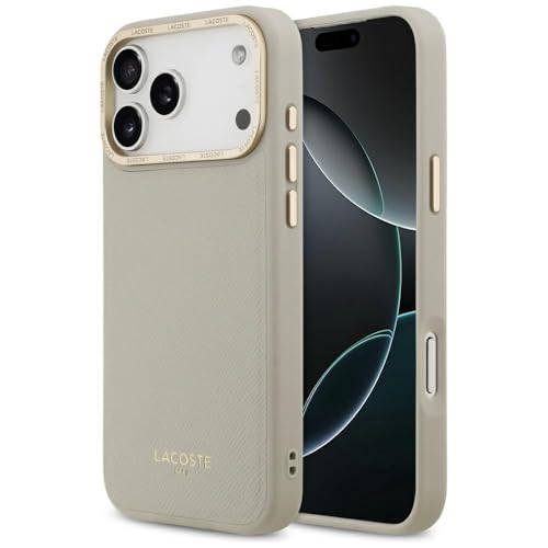 Coque Lacoste iPhone 17 Pro Max Taupe avec MagSafe CG Mobile