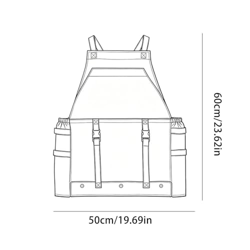 Tablier de récolte porteur Oxford 600D pour taille et ramassage - 6