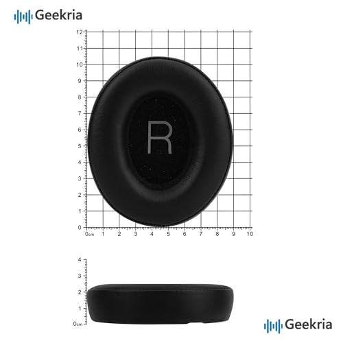 Geekria QuickFit Ersatz-Ohrpolster für Shure Aonic 50 Gen 1, Gen 2 Kopfhörer, Ohrpolster, Reparaturteile (schwarz)