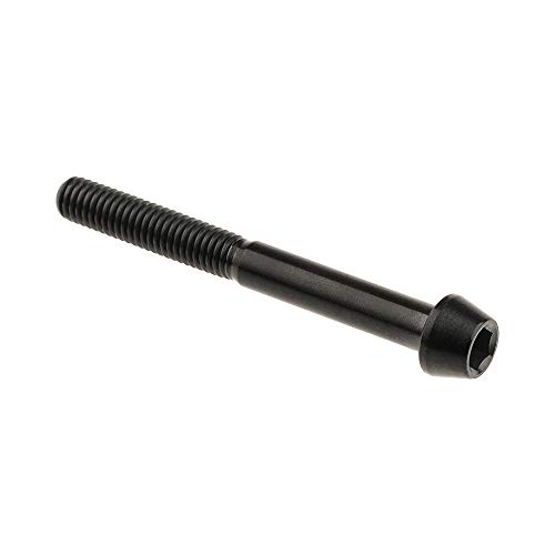 Image of Titanium Ti Bolt M5x9 16 18 20 25 30 35 40 45 50 55 60mm Tapered Head Screws Pack of 4 (M5x45mm, Black)