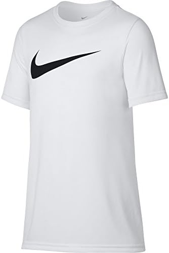 NIKE Boys' Dry Short Sleeve Swoosh Solid Tee