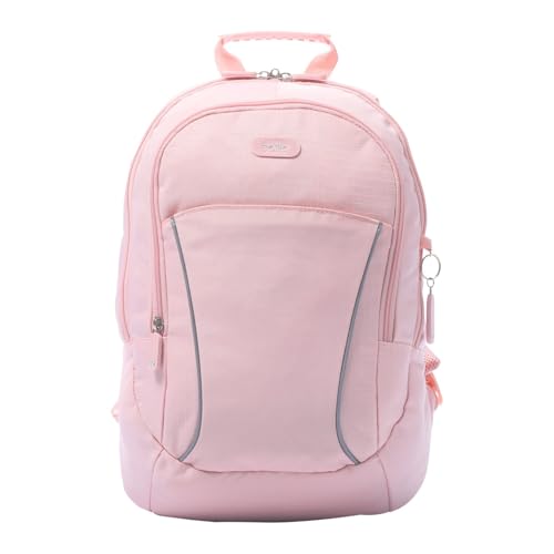 TOTTO - Mochila para Ordenador Portátil de 14 Pulgadas, Modelo Arvar 2.0, Capacidad 22 L, Bolsillo Secreto, Argollas para Candado, Espaldar Ergonómico con Flujo de Aire, Correas en S, Color Peachskin
