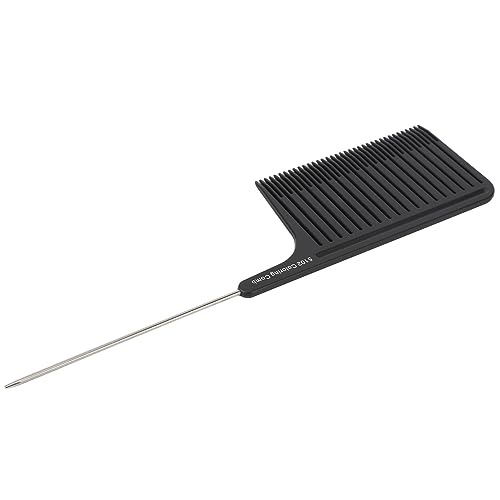Peine para mechas ergonómico de plástico y acero inoxidable miniatura 2