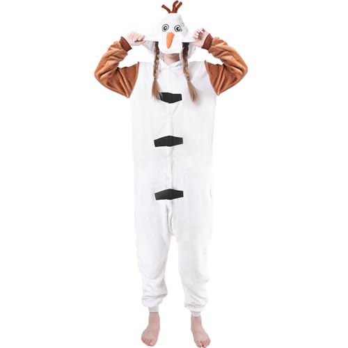 Kitimi XB l Onesie Kostüm Schlafanzug Onesie Kostüm Erwachsene mit Kapuze Tier Jumpsuit Kostüm Erwachsene Cosplay Karneval Halloween Pyjama Weihnachten Party kuschelig Schlafanzüge für Herren Damen