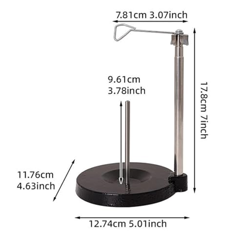 Support de bobine de fil réglable et robuste pour cônes de couture - 3