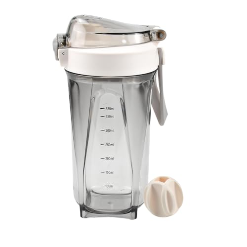 LPAMABA Protein Shaker 500ml Shaker für Proteinshakes Eiweiß Shaker mit Mixerball Auslaufsicherer Shaker Proteinshake Shake Becher für Gym Fitness Becher Sport -BPA Frei, Effektive Proteinmischung