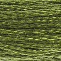 Image of DMC 117-469 Six Stranded Cotton Embroidery Floss, Avocado Green, 8.7-Yard