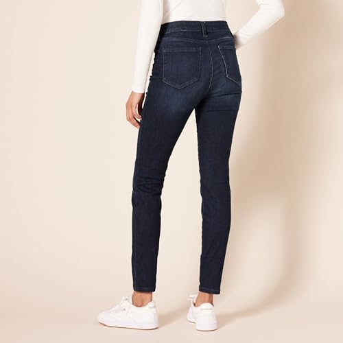 Amazon Essentials Jean Coupe Skinny Taille Mi Haute Femme Délavé - vue 3