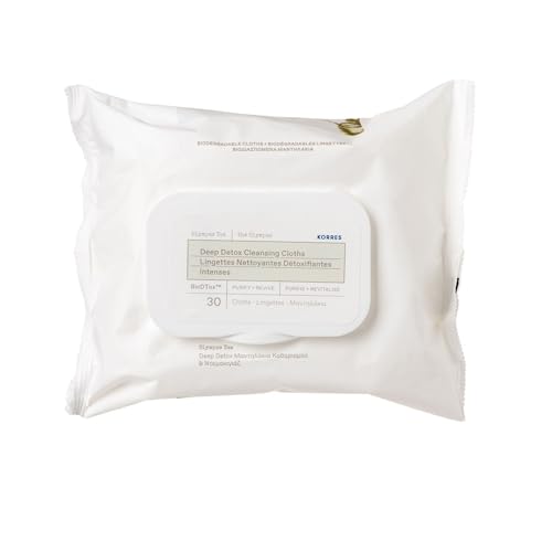 KORRES Olympus Tea Detox-Reinigungstücher, für Gesicht & Augenpartie,...