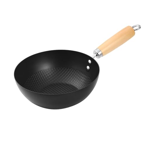 Wok de Hierro Fundido Antiadherente 20 cm Negro miniatura 1