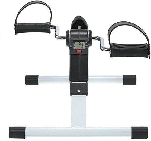 Mini Foldable Arm and Leg Pedal Excerciser with Variable Resistance Fitness Cycle Bike for Exercise & Weight Loss with Digital Display for Home Gym (Multicolor Pack of 1)