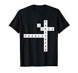 I Love Crossword Puzzles, Funny Casual Crossword Clue T-Shirt