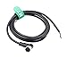HangTon Sensor Actuator M12 A Coded 4 pin 90-Degree Female Shield Cable to Open Wire for Industrial Automation, Device Network DeviceNet, CANopen, IO Link, Profibus 1m