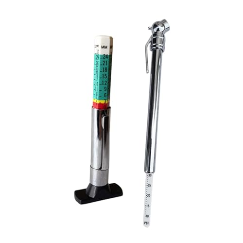 kowaku Pencil Tire Pressure Gauge Tire Tread Depth Gauge Measurement Accessories Portable Professional Heavy Duty for RV Car Bicycle