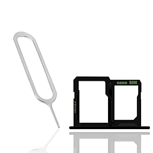 Perfectly Fit Easy to Install Portable SIM and Memory Card Tray Holder w/SIM Card Ejection Pin Compatible with LG X Power US610 U.S. Cellular