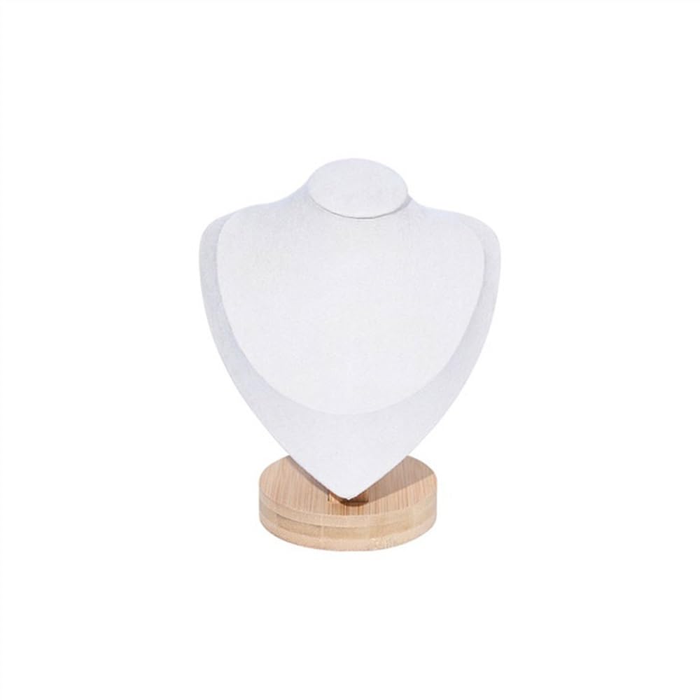 RUNZE765Z Display Stand Velvet Necklace Stand Simple Jewelry Shopping Mall Ornaments Shooting Props Creative Display Jewelry Organizer(Small)