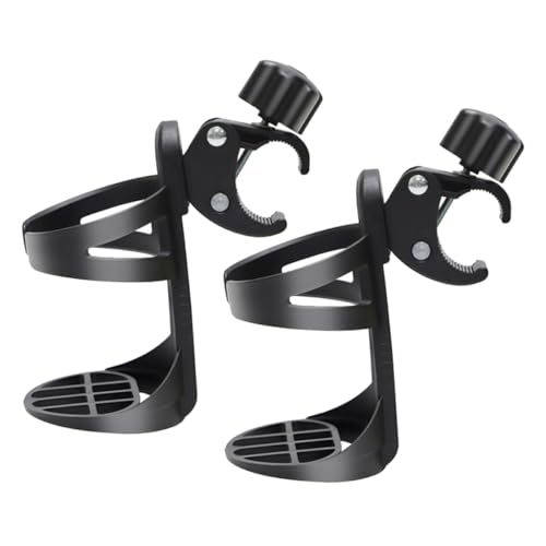 ibasenice Cup Holder for Wheelchair Walker Stroller 2 Pack Senior Baby Bottle Holder Hospital Nursing Home Outdoor Portable Stable
