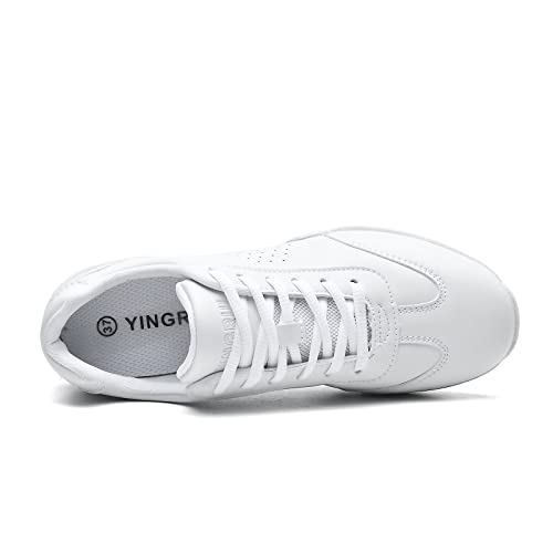 ZVC Cheer Shoes Girls White Cheerleading Shoes for Women Cheer Sneakers Youth Kids4