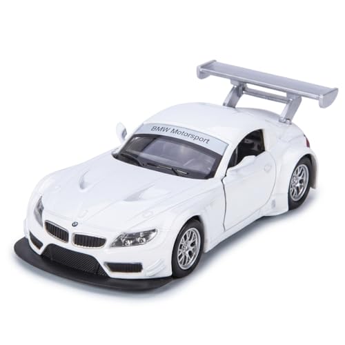 Image of MSZ Official Licensed BMW Z4 GT3 Diecast Model Car (11 CM) | 1:43 Scale Metal Toy with Opening Doors | Premium Collectible Replica for Display & Gift| BMW Car Toy Gift