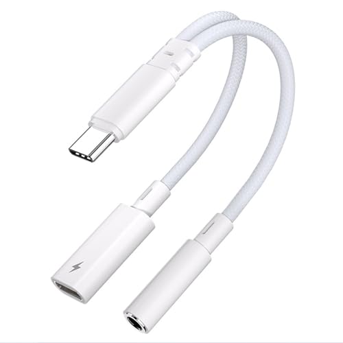 2in1 USB Type-C CzϊA_v^[ 3.5mm ҃P[u [dyΉ DAC PD15W}[d Hi-Fi iC҂ ϋv ʘbEʒΉ Type-C CzWbN iPhone 17/16 Galax