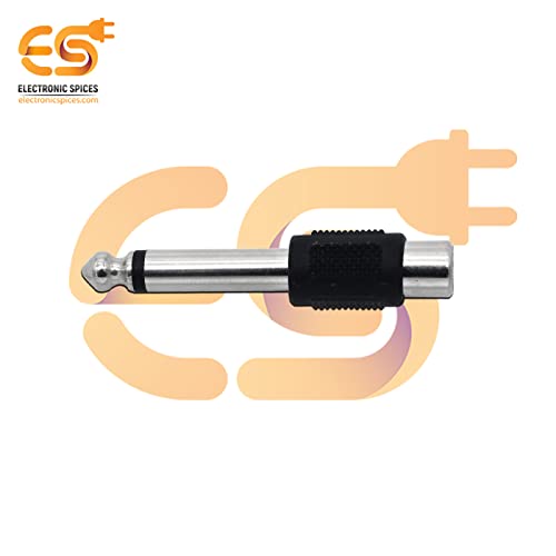Image of Electronic Spices Mono 6.35mm male to RCA female audio connectors Electronic Cables (pack of 20pcs)