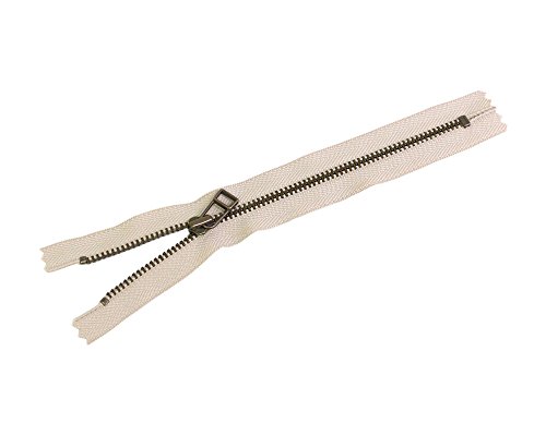 Y.K.K ワイケイケイ 金属ファスナー 20cm ベージュ 4LFAG20-572 5本入り