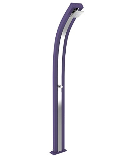 Arkema Ducha Ecológica De Agua Caliente Spring Violeta Y Banda Inoxidable