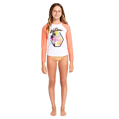 Image of Volcom Girls' Simply Core Lycra Long Sleeve Rashguard 50+ Uv Protection