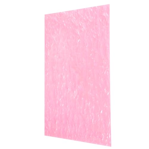 Image of MECCANIXITY 1 Pcs Glitter Pearl Acrylic Sheet,12 inch x 8 inch x 1 /8 inch Pearlescent Cast Pmma Plastic Sheets Extruded Translucent Blanks for DIY Art Crafting Laser Cutting & Engraving,Pink