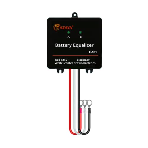 Mazava HA01 Battery Equalizer 24V Battery Voltage Balancer Battery Group Bank Extend 12v Battery Life Support Gel Flood AGM Lithium Battery Balancer