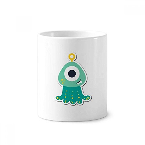 Pot céramique brosse à dents alien cyclope pour ranger vos crayons avec style