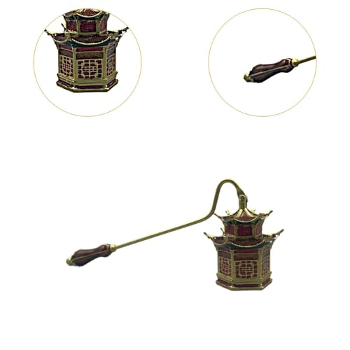 Apagavelas de metal con mango largo y diseño elegante miniatura 3
