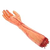 Toddmomy Broken Arm Prop Halloween Severed Hands Body Parts Severed Fake Arms Hands Horror Props Haunted House Decorations Dog Dead Prop Arms Cosplay Haunted House Decor