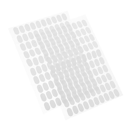 Luxshiny 2 Sheets Double Sided Adhesive Dots for Nail Art Transparent Sticky Tabs for Nail Rack Strong Bond Seamless Hold for Manicure and DIY Decoration